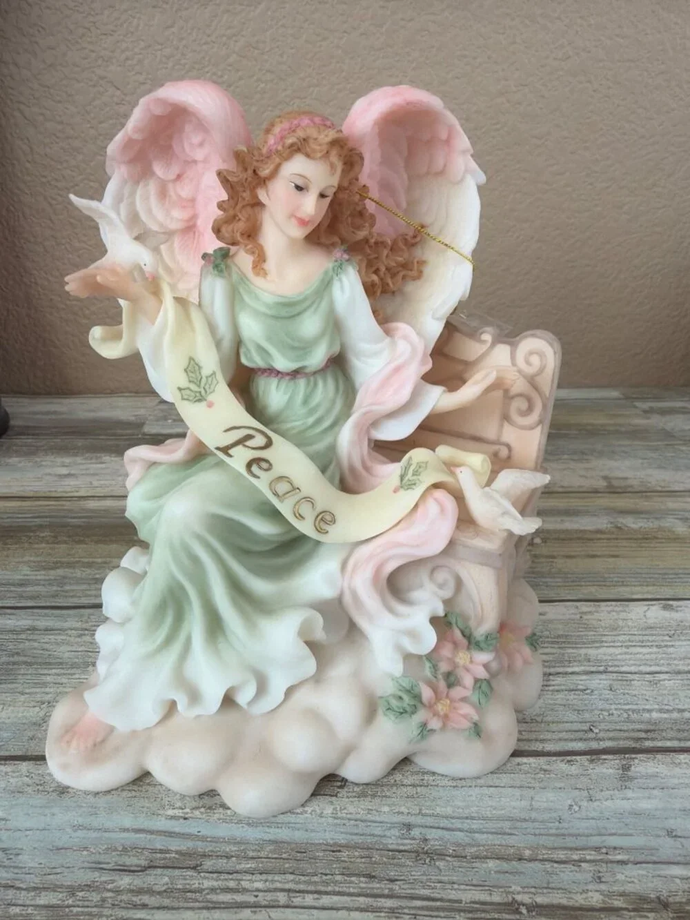 2 X Seraphim Classics Serena Angel of Peace & Joy Gift Heaven Roman Inc - No Box - Picture 9 of 16